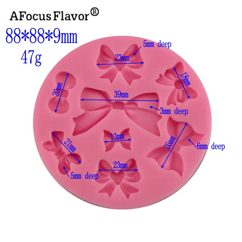 1 шт. силиконовая мини форма в виде банта|Формы для тортов| |