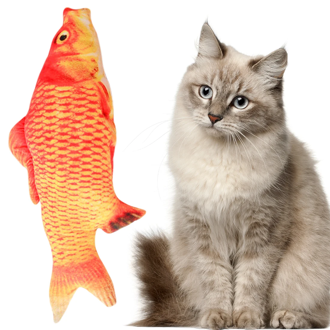 

Cat Fish Toy Creative Pet Cat Kitten Chewing Cat Toys Catnip Stuffed Fish Interactive Kitten Product Cats Products For Pet