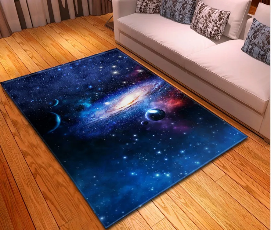 11 Простой Таинственный Звездное ковер для гостинной спальни столовая rugs and carpets шелковистый для дома, гостиной Космический galaxy ковер - Цвет: 11