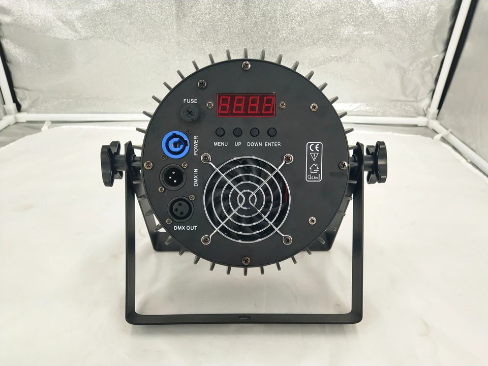 Алюминиевый сплав светодиодный плоский Par 18x12 Вт 4в1 RGBW DMX512 для дискотек музыкальный сценический светильник для дискотеки