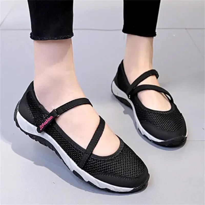 FragrantLily 2019 Spring Autumn New Women Flat Vulcanized Shoes For The Elderly Mesh Casual Woman Daily Dance TourismShoes | Обувь