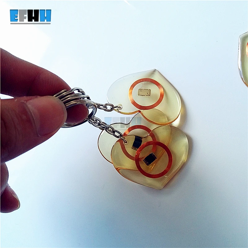 125 кГц EM4100/TK4100 ID прозрачные тропы клеевой карты rfid метка для ключей только чтения