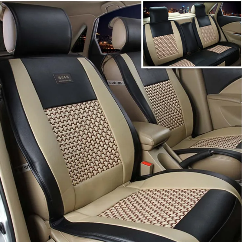 automovil leather car seat cover for toyota solaris RAV4 skoda rapid bmw e46 Land Cruiser Prado 150 kia accessories | Автомобили и