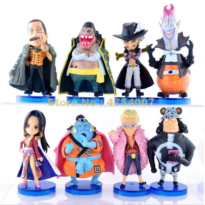 Аниме one piece 27th 8 шт./компл. bartholomew kuma dracule mihawk ПВХ фигурка модель 6 10 см