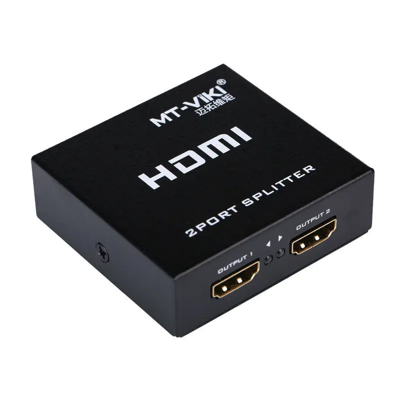 MT VIKI 2 порта HDMI сплиттер HD видео дистрибьютор 1x2 1080P FHD 3D 1 вход выхода 5 в 1A источник