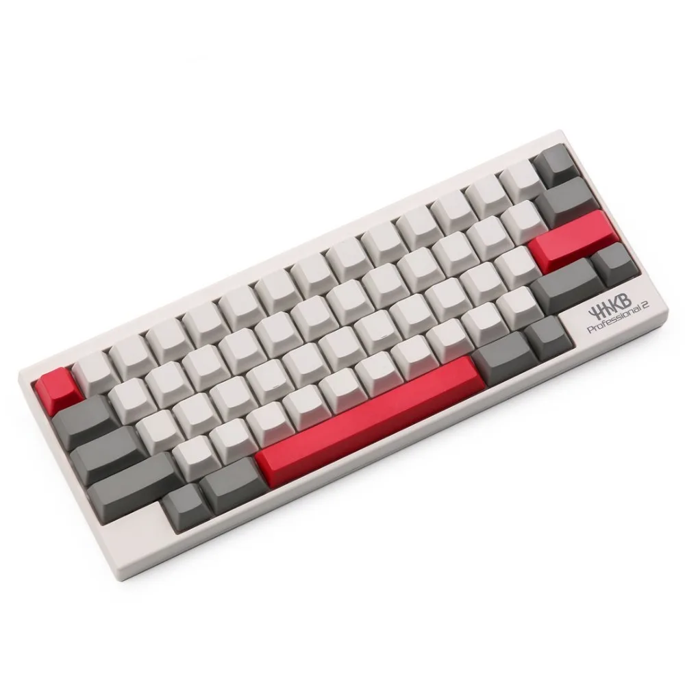 EC пустой серый и молочный keycap PBT OEM 63 ключи в красный Esc введите пробел для Topre ANSI