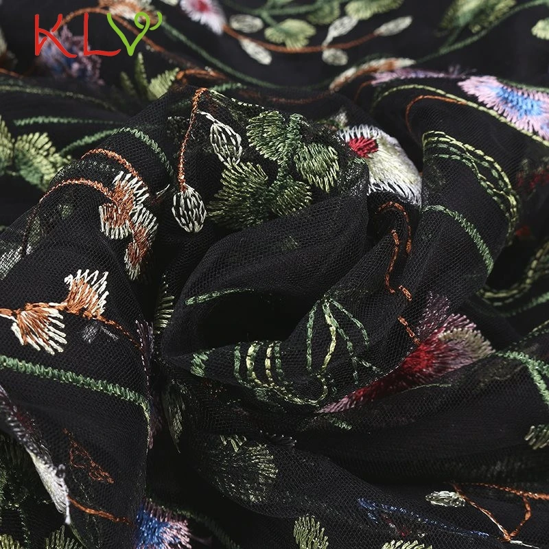 Тюлевые юбки с принтом для женщин 5XL размера плюс с цветочной вышивкой, сексуальная Длинная юбка Макси Faldas Mujer Moda De Verano 18Jan18