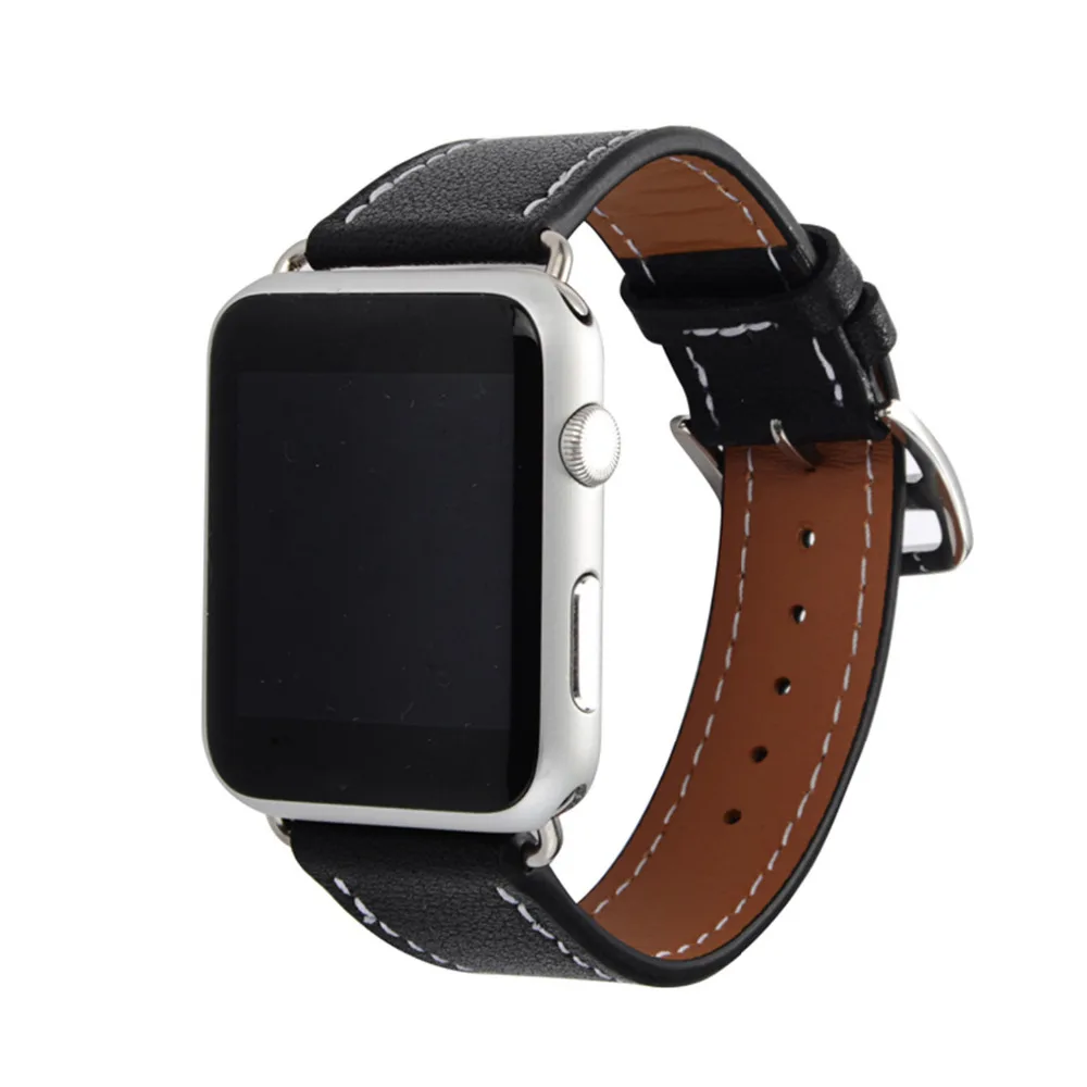 Кожаный ремешок для Apple Watch 42 мм/38 мм iwatch series 3 2 1 Single Tour sport наручный браслет