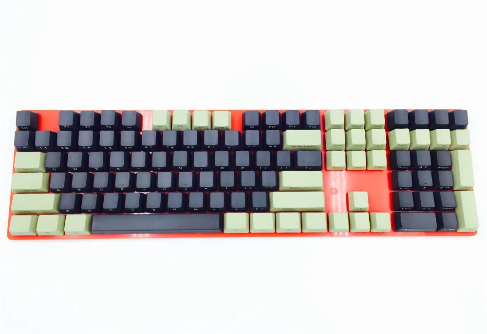 104/108 ключи черный серый Dolch сторона печатная PBT ключ крышка s ANSI макет OEM профиль