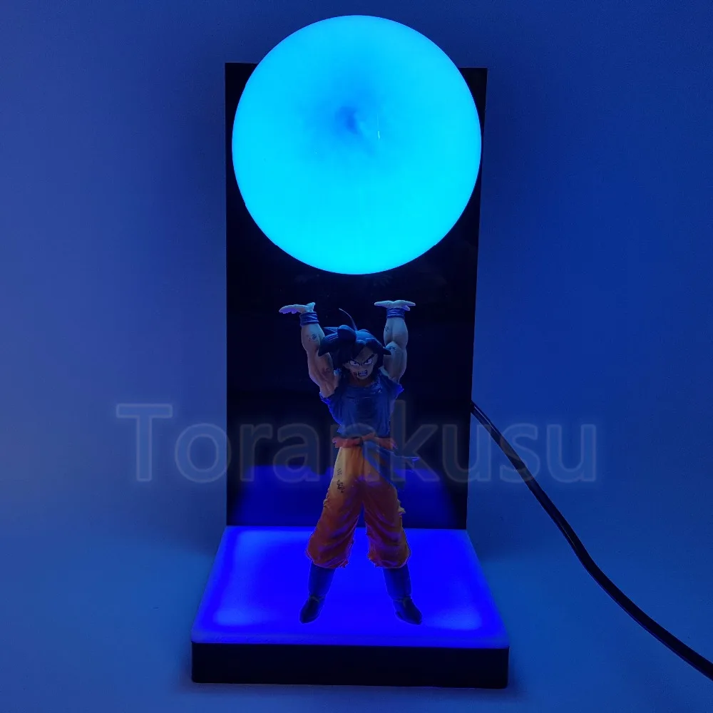 Фигурка Dragon Ball Z Сон Гоку спиртовая бомба DIY дисплей Светодиодная лампа Аниме