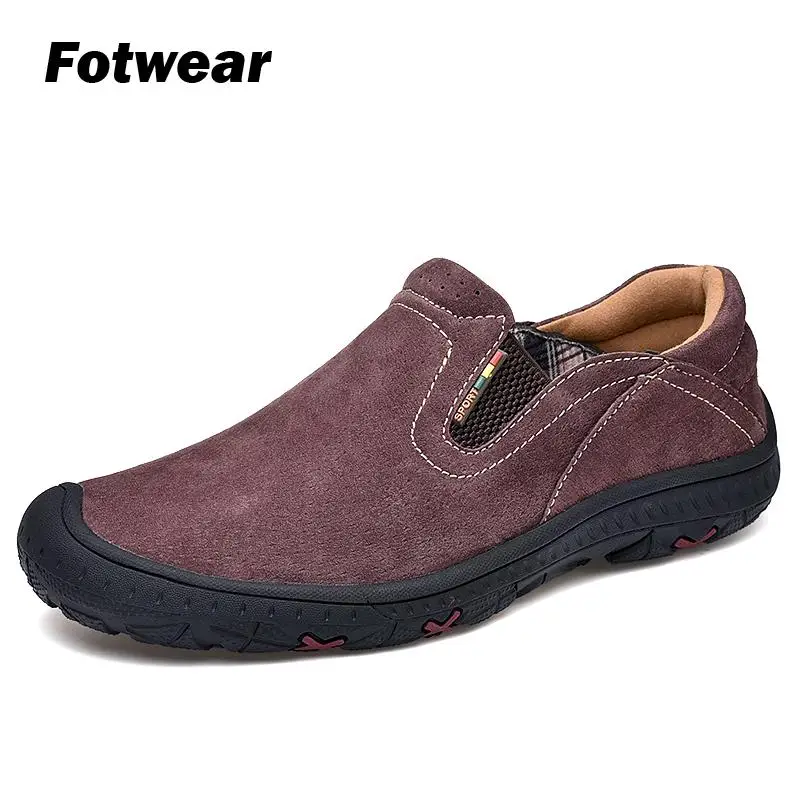 Fotwear/мужская кожаная обувь верх из кожи с натуральным лицевым покрытием Удобная