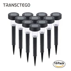 Фонари садовые на солнечной батарее, водонепроницаемые, беспроводсветодиодный 10 шт.