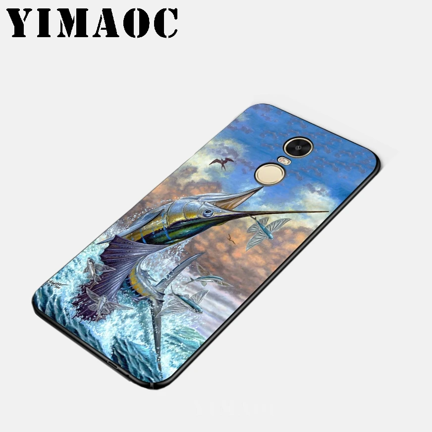 YIMAOC Fishing Lake Art Soft Silicone Case for Xiaomi Redmi 6 Note 4X 4A 5A 5 Plus MiA1 A2 Pro Lite Mi 8 A1 |