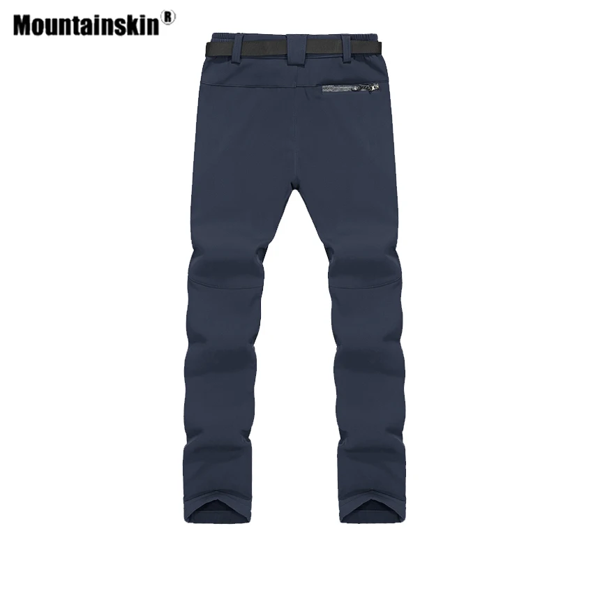 Мужские и женские флисовые брюки Mountainskin зимние термоштаны из софтшелла для