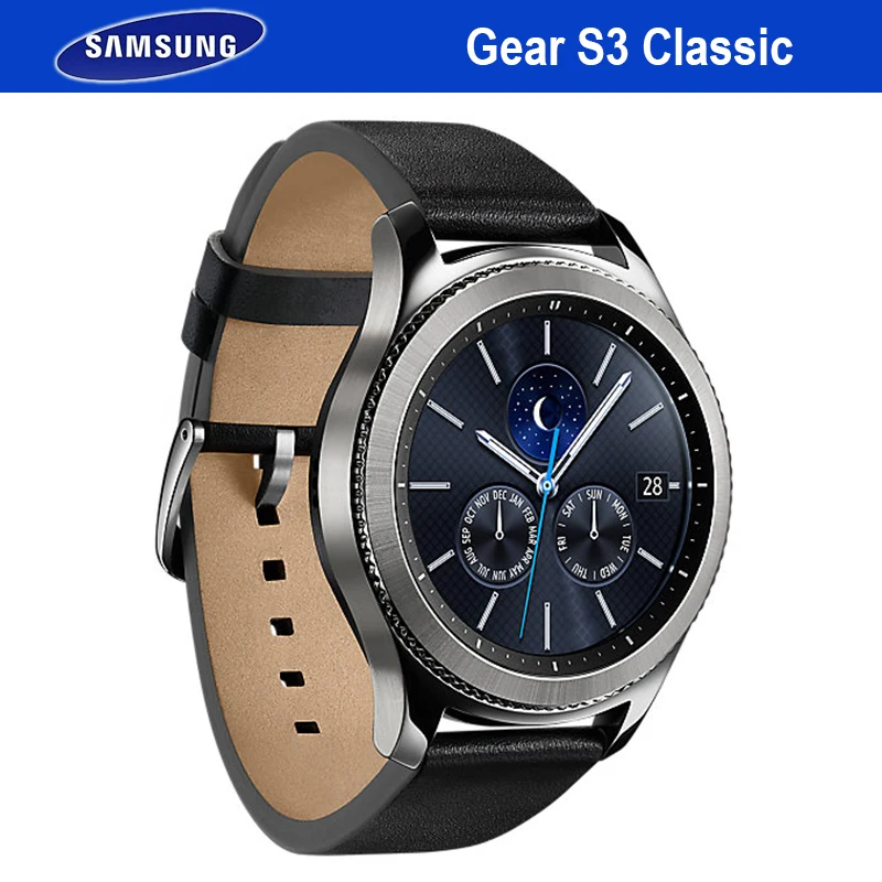 Samsung Шестерни S3 классический Смарт часы GPS Bluetooth Фитнес сердечного ритма дорожки
