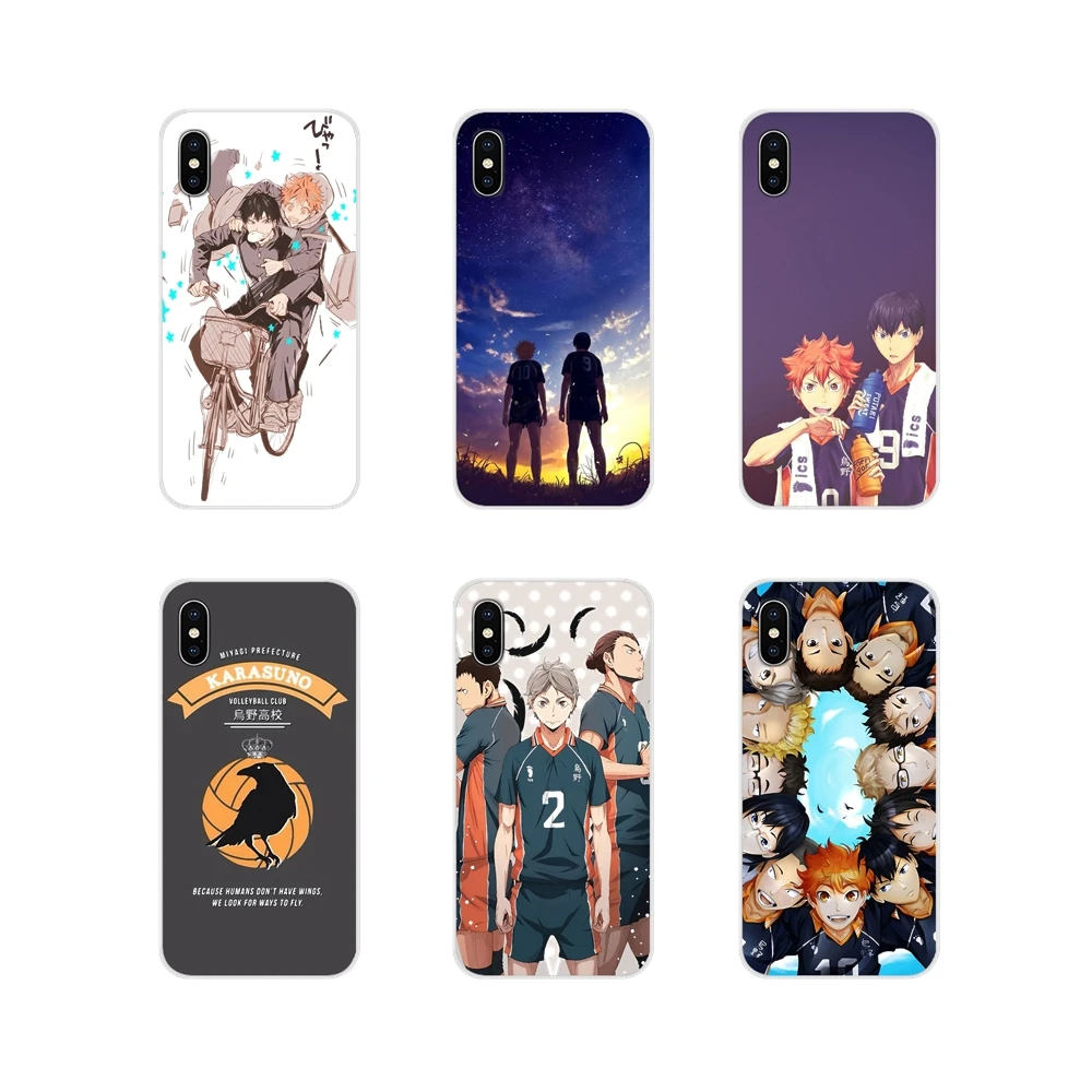 Силиконовый чехол для Sony Xperia Z Z1 Z2 Z3 Z5 compact M2 M4 M5 C4 E3 T3 XA Huawei Mate 7 8 Y3II Haikyuu Karasuno High School |