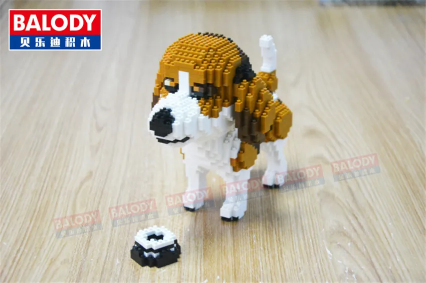 10 в 1 Balody алмазные блоки собака модель маленькие кирпичи такса игрушки brinquedos