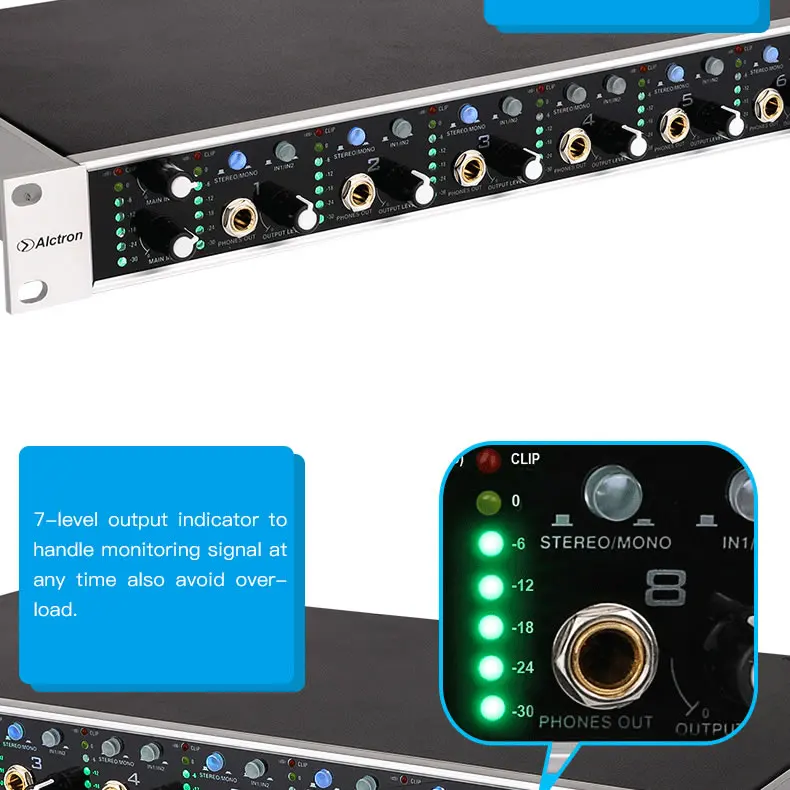 Alctron HP800V2 16 каналов усилители для наушников моно стерео усилитель высокой мощности предусилители
