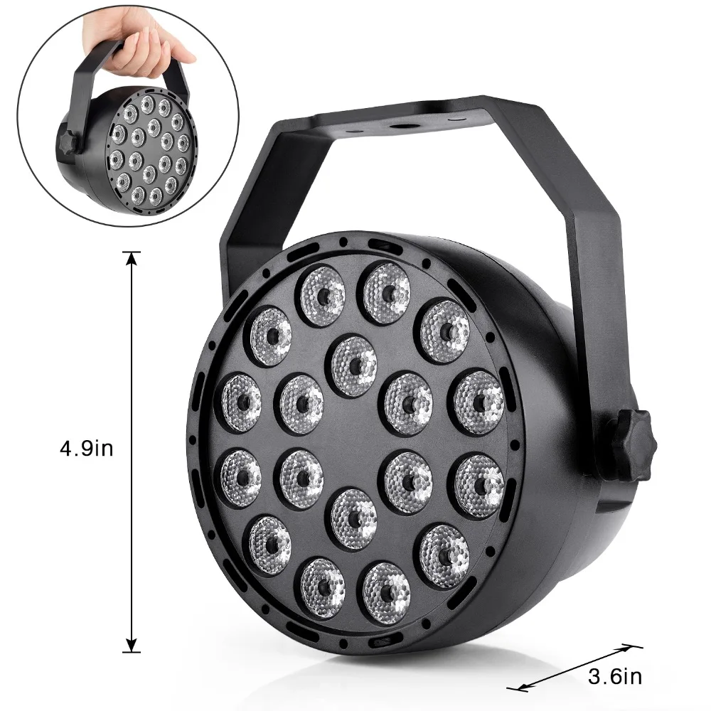 DMX512 Master/Slave RGB 18 Вт светодиодный прожектор par сценическое освещение для дискотеки