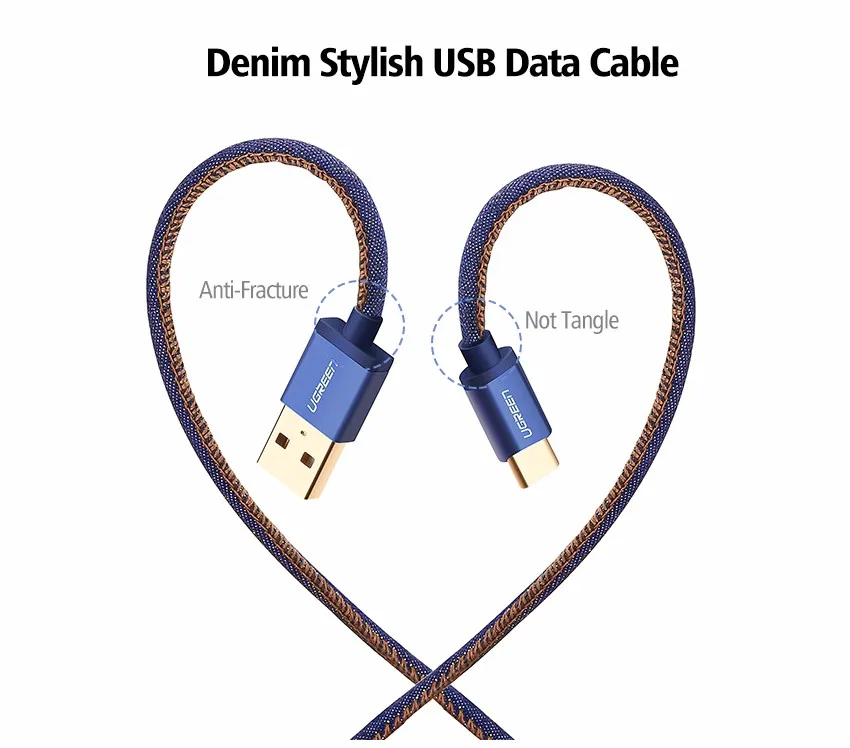 Ugreen usb type c кабель зарядное устройство кабель типа с usb зарядное устройство кабель для xiaomi mi 4c mi5 4S oneplus 2 nexus 5 5x6 P meizu usb C