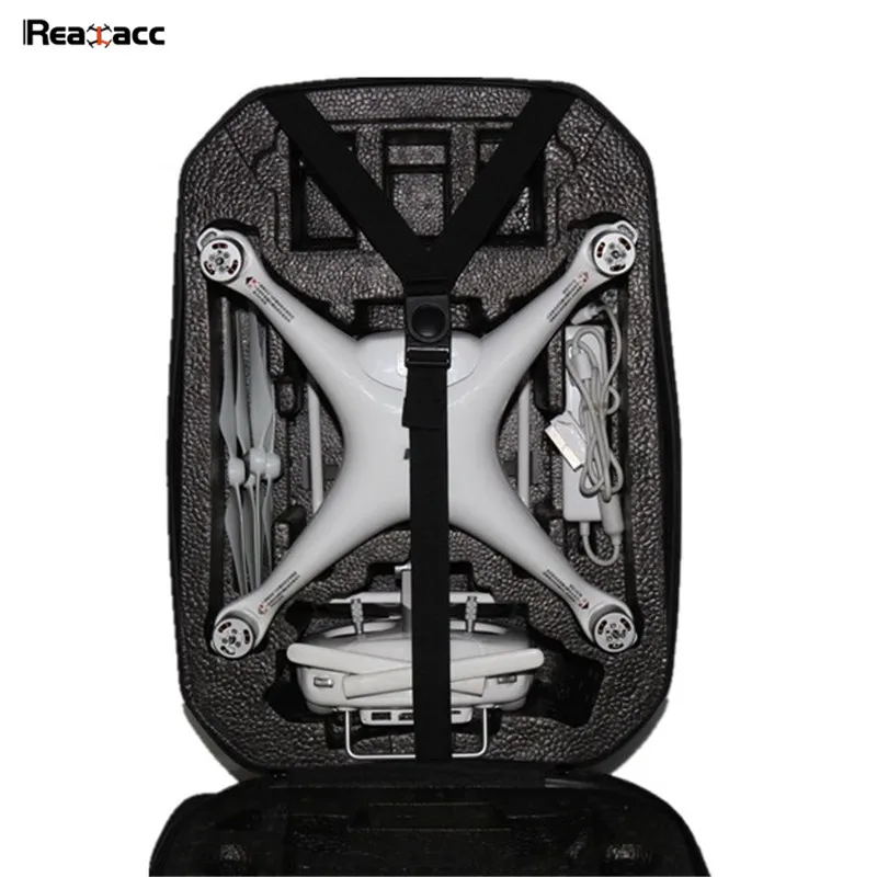 Original Realacc Hardshell Backpack Carrying Case Shoulder Bag Suitcase For Phantom 2 3 4 PRO RC Quadcopter Black | Игрушки и хобби