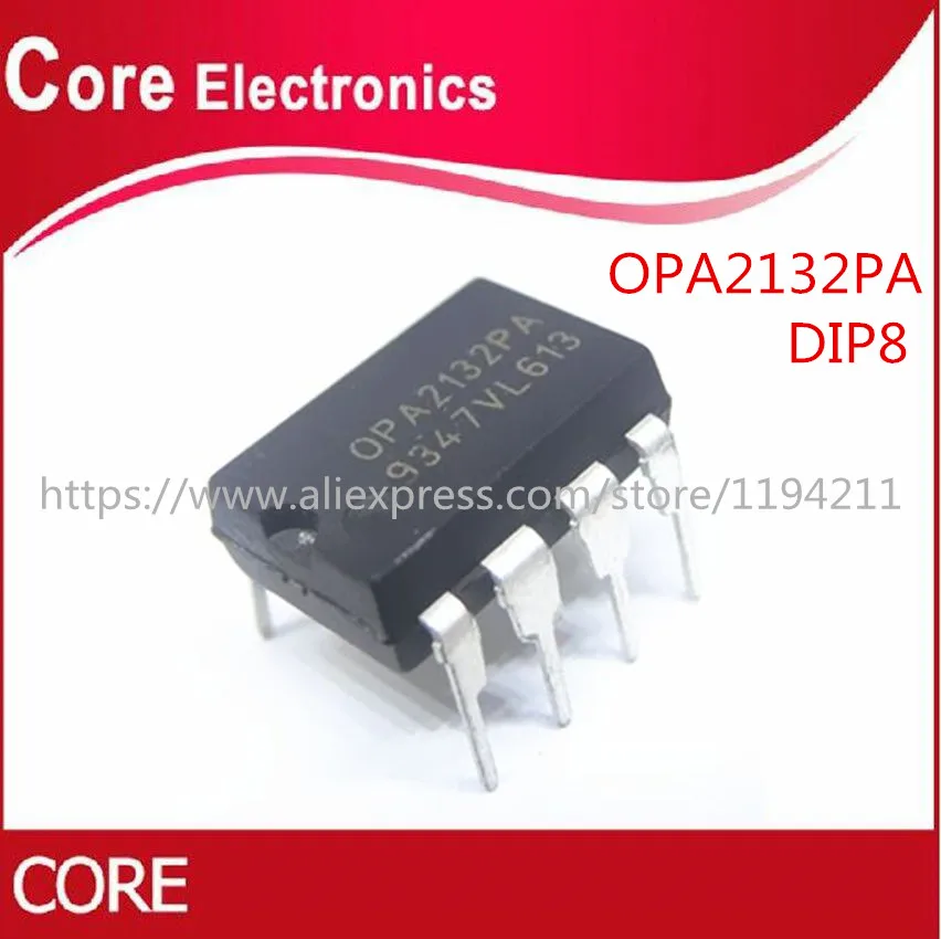 10 шт. OPA2132PA OPA2132 2132PA DIP8|Интегральные схемы| |