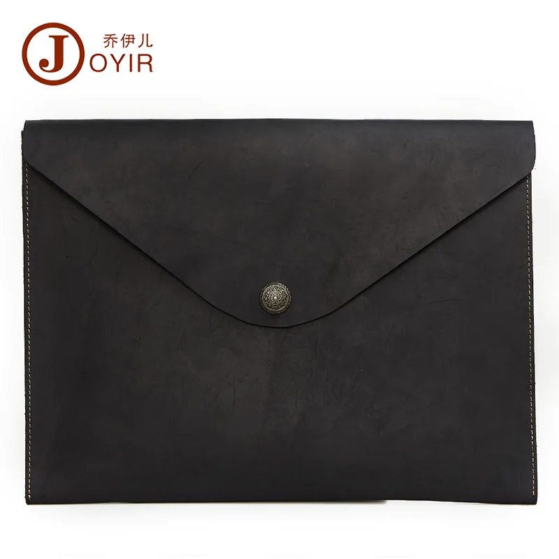 

New Genuine Leather Men's Bag Retro Fashion Leather Handbag Business Briefcase Ipad Bag A4630