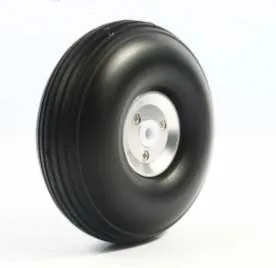 

RC Airplane PU wheel with CNC Aluminum Hub 4.0'' (D101.6 x H35 x 5mm)