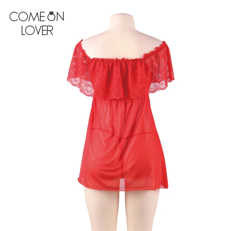 Comeonlover красное свадебное романтическое сексуальное нижнее белье Горячая babydoll
