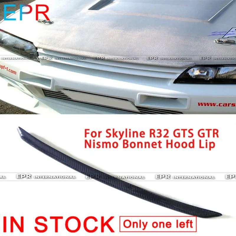 Для GTR R32 Skyline GTS капот из углеродного волокна губа ДЛЯ Nissan глянцевое волокно