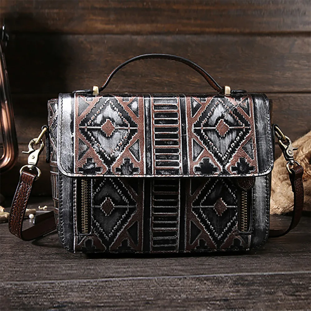 Женская сумка тоут из натуральной кожи винтажная яловой высокого качества