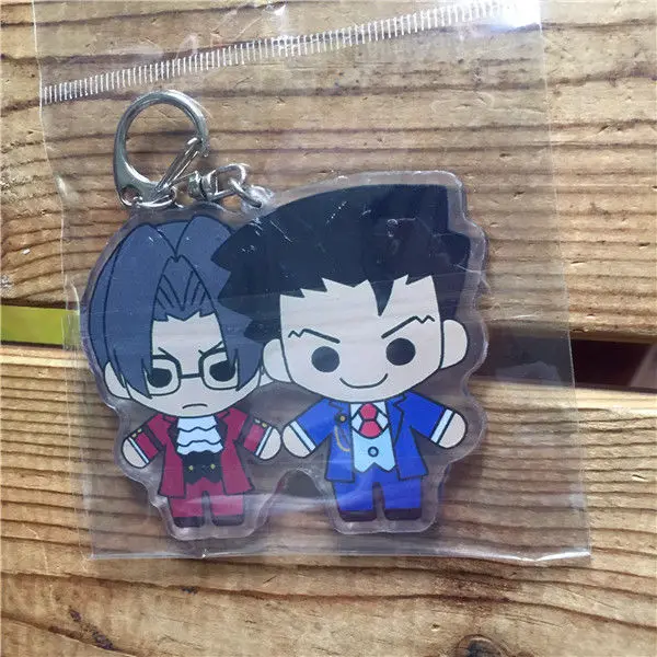 Костюм адвоката gyakuten saiban Asougi Kazuma диалога аниме брелок ремень рисунок