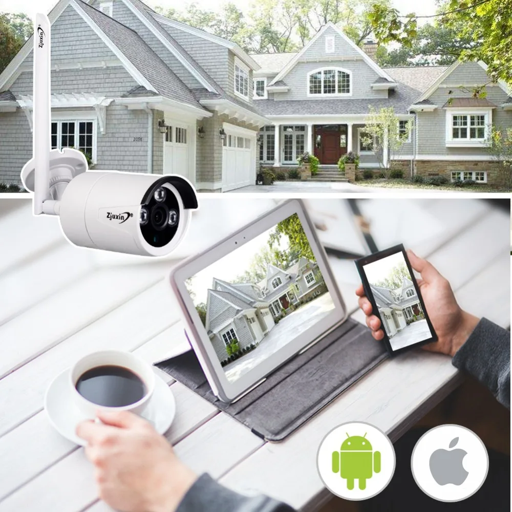 Zjuxin 1080P WIFI уличная камера 1920*1080 Беспроводная ip-камера для вашей домашней безопасности iCSee P2P 3,6 мм объектив