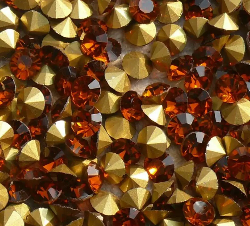 MHS. Солнцезащитные блестящие стразы с дымчатым топазом стеклянные для украшения