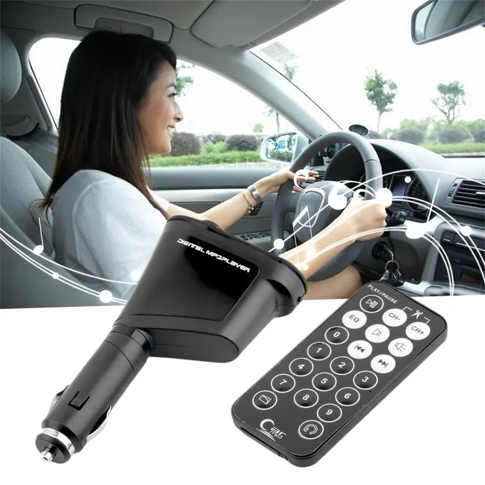 Беспроводной музыкальный плеер FM передатчик модулятор USB и пульт дистанционного