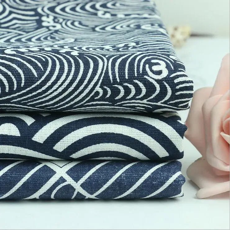 Несколько бронзовых темно синих штампованных японских кимоно Восстановление