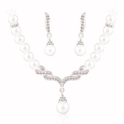 Necklace Earrings African Beads Set Women Wedding Bridal Dress Accessories Water Crystal Gold Color Jewelry Sets Dropshipping | Украшения и