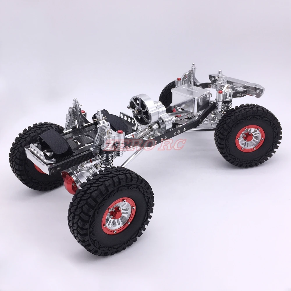 Cool Racing CNC 1/10 Rock Crawler алюминиевое осевое шасси SCX10 с карбоновой рамой колесная база