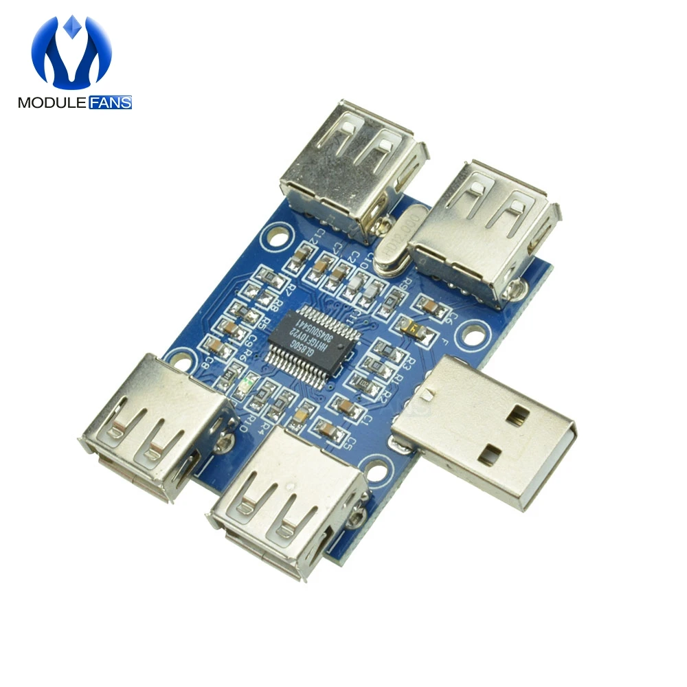DC 5V usb хаб USB2.0 HUB концентратор 4 муфтовый стыковочный USB плата расширения Модуль Diy