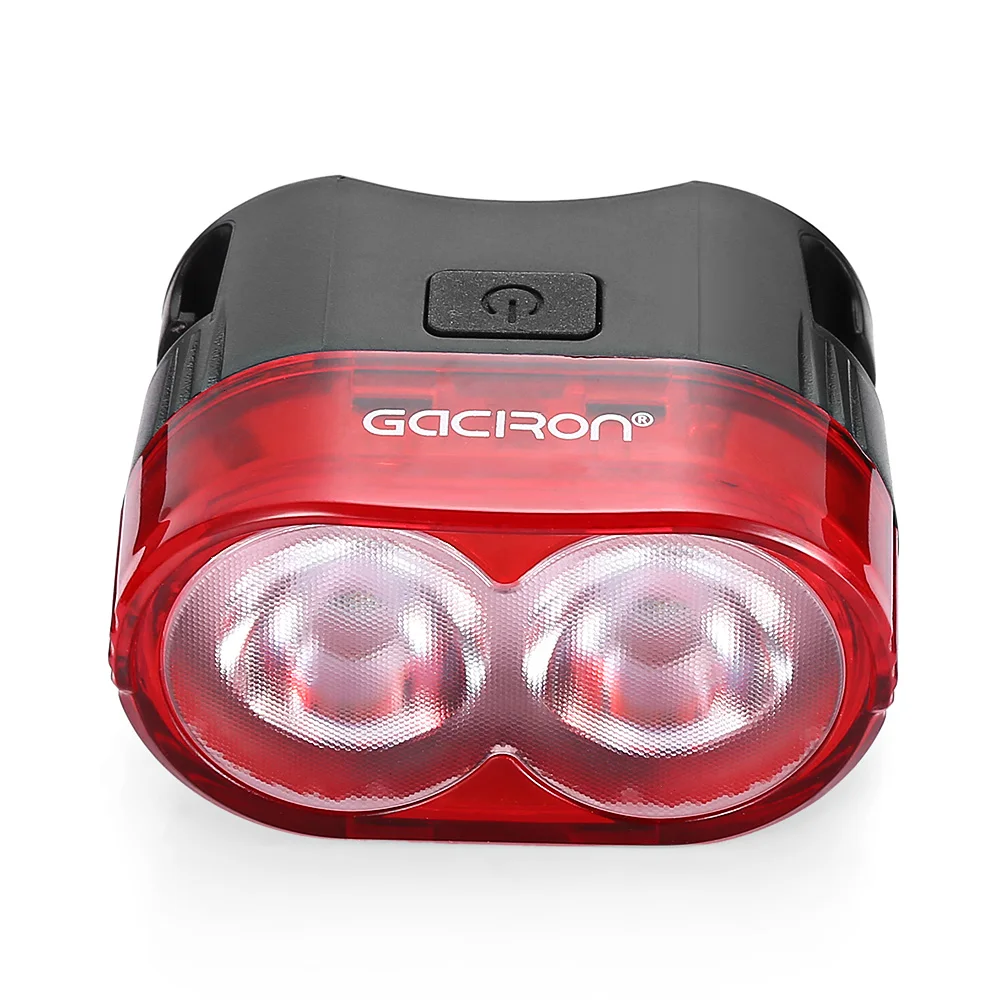 Gaciron W09 60LM USB Перезаряжаемые Водонепроницаемый 2 светодиодный велосипед задний