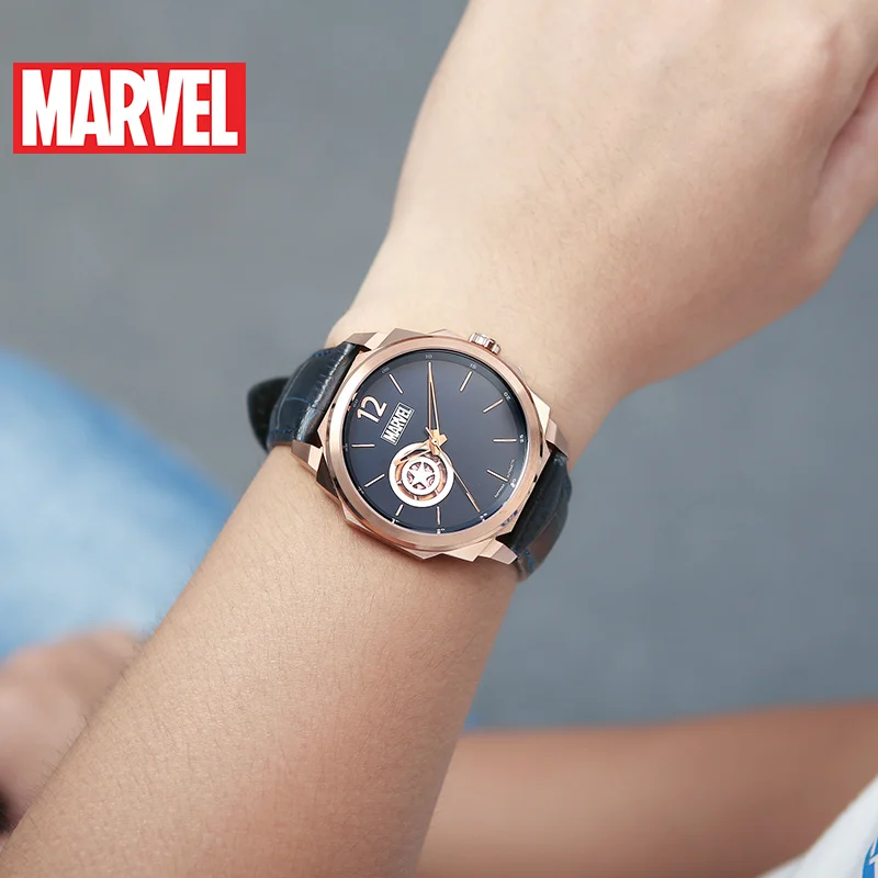 Горячая официальный оригинальный Marvel Капитан Америка автоматические часы