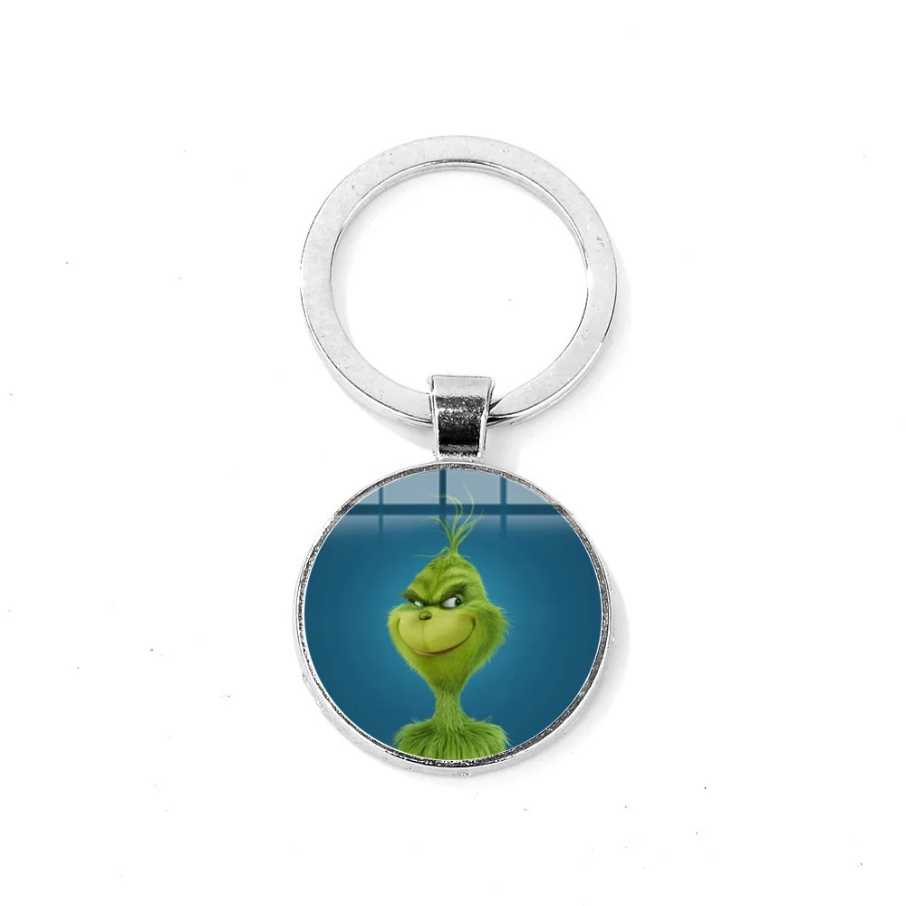 Style 6 SIAN The Grinch брелок стеклянный кабошон ручной работы кулон брелок как Grinch украли рождественские фильмы Рождественский подарок - Цвет: Style 6