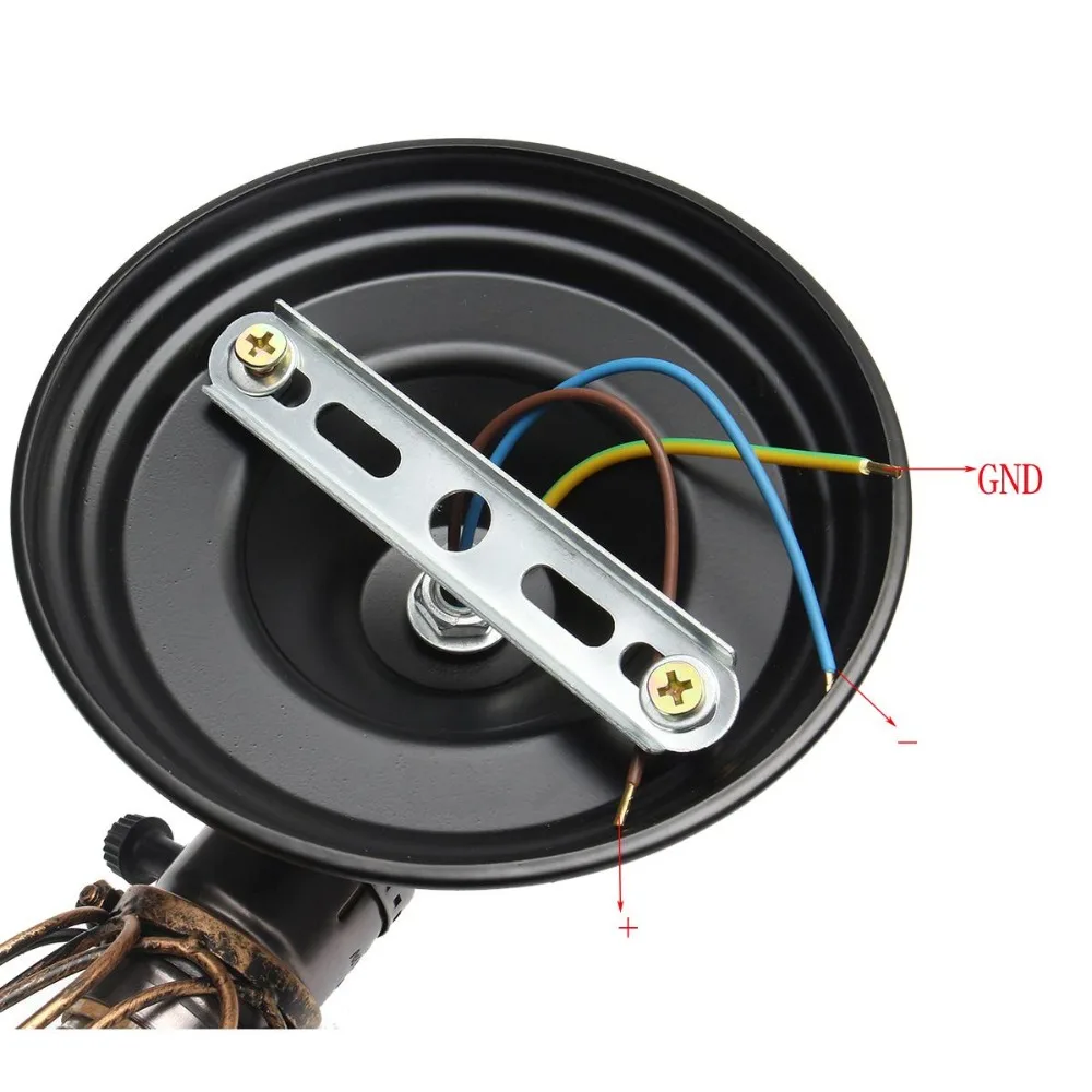 Винтажный потолочный светильник в стиле ретро промышленный подвесной