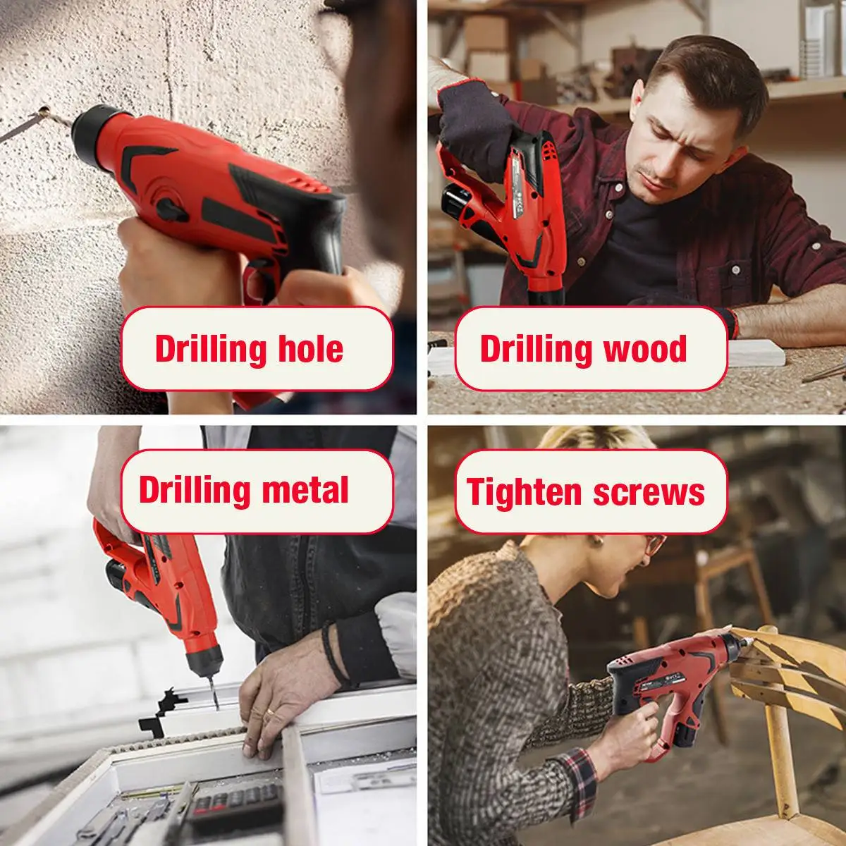 

88v 800w 10000mAh Electric Hammer Brushless Cordless Lithium-Ion Hammer Drill with 1 or 2 Battery Tools