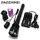 Мощный фонарик 3800 лм 3T6, тактический светодиодный фонарик 5 режимов, фонарик + аккумулятор + зарядное устройство + дистанционный переключатель + крепление для пистолета