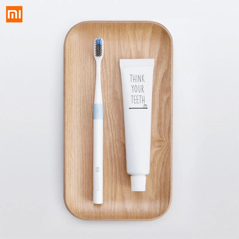 with Travel Box 4PCS Xiaomi Doctor Bei Bass Tooth Mi Brush Handle Manual Eco-friendly MI brush | Электроника