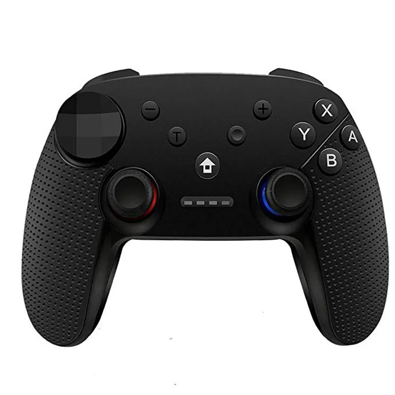 Black Беспроводной контроллер Bluetooth для Nintendo Switch Gamepad Joypad пульт дистанционного управления Джойстик перезаряжаемый аккумулятор RealGame Experience - Цвет: Black