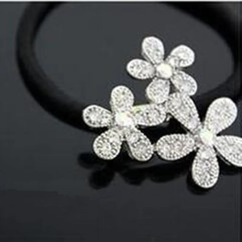 Модные эластичные резинки для волос со снежинками и цветами украшения CJWD27 |