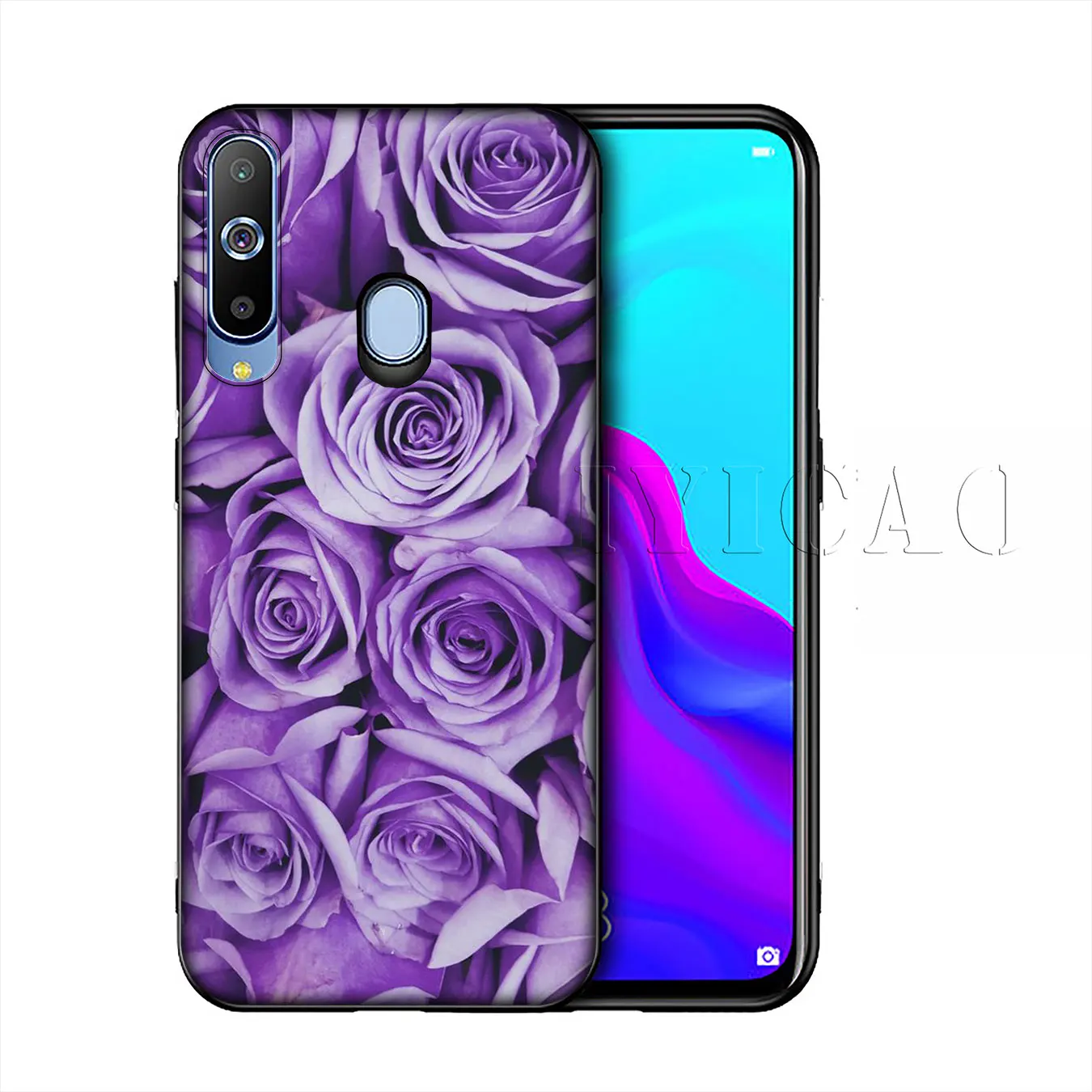 IYICAO Мягкий силиконовый чехол для Samsung Galaxy A70 A60 A50 A40 A30 A20 A10 A50S A40S A30S A20E A10S черный |
