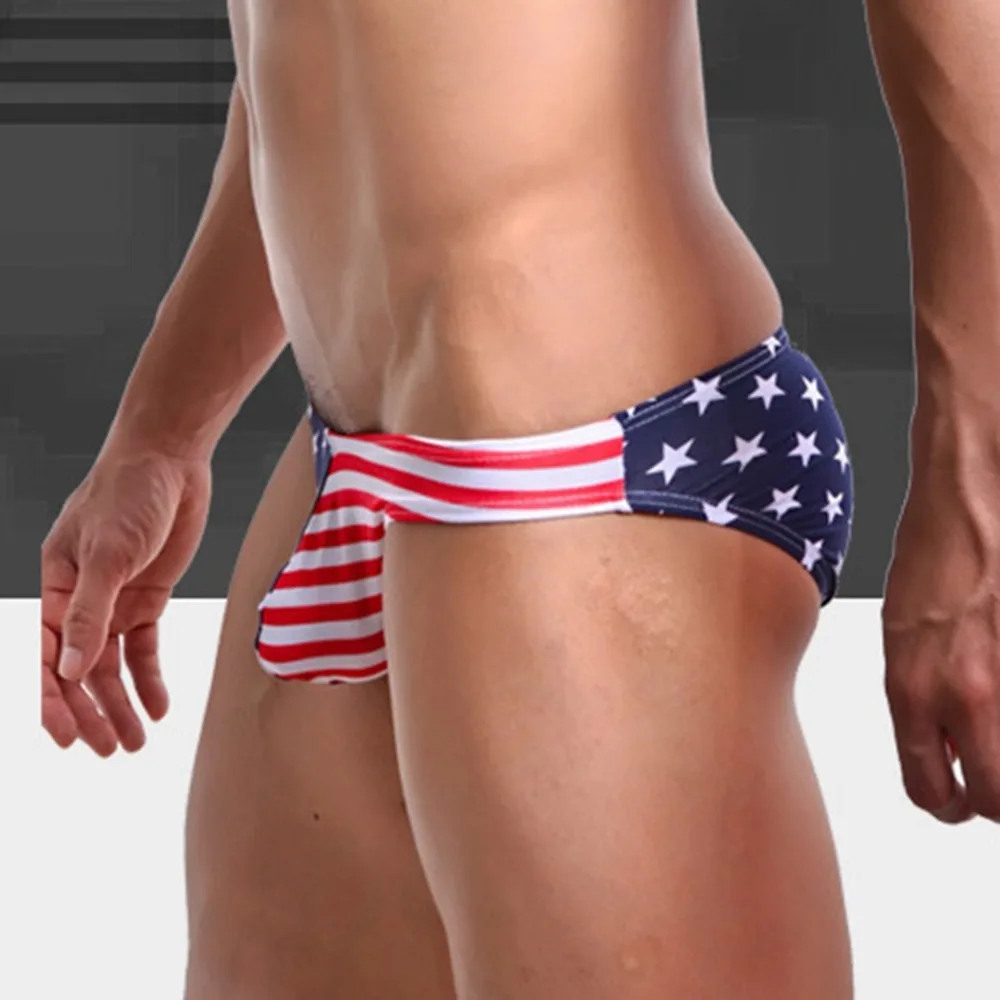 Men's Triangle Underwear Breathable Sexy Explosive Pants Stars Pattern Low Waist Comfortable Briefs S-XL 4 Sizes |